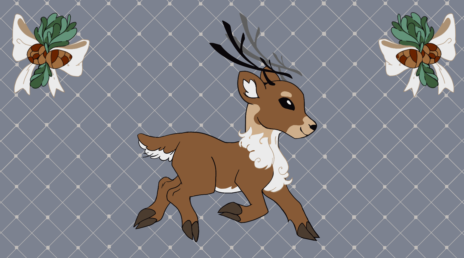 xmas deer aestetics